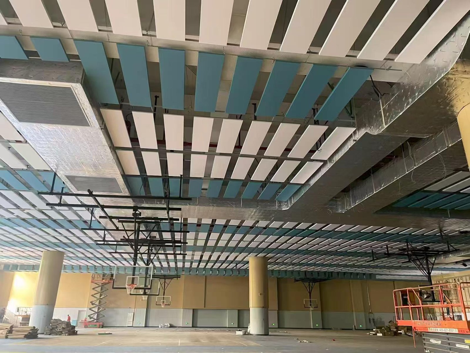 Gymnasium Acoustic Ceiling Baffles Project | Hui Acoustics