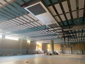 Gymnasium Acoustic Ceiling Baffles Project | Hui Acoustics