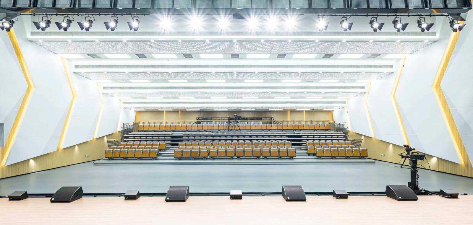 Media theather Slatted Acoustic Panels, Perforated Acoustic Panels & Space Sound Absorbers Project-Hui Acoutics